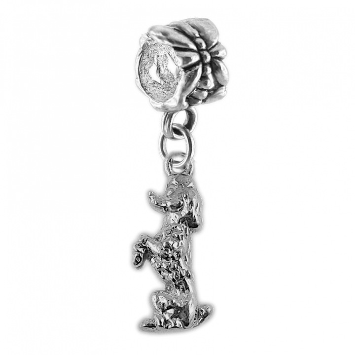 Ezüst charm uszkár kutya 9282450 Dras