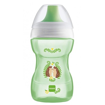 Biberon cu cioc 270 ml MAM Fun to Drink AP003, Verde 8+ luni Biberon cu cioc 270 ml MAM Fun to Drink AP003, Verde 8+ luni