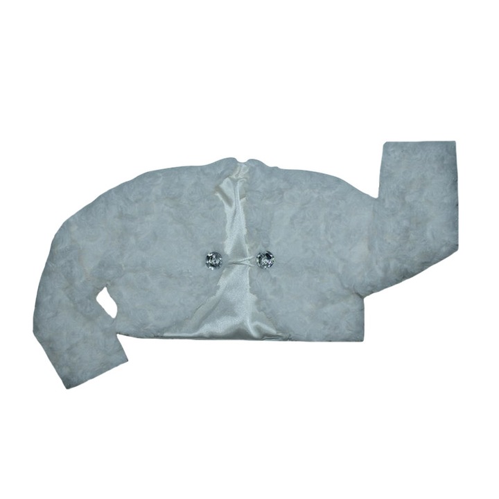Bolero din blanita pentru fete NN BLRB2C, Crem