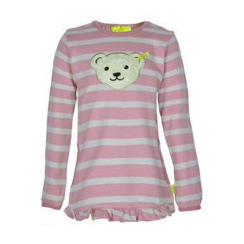 Bluza Steiff fete, roz/gri, marimea 92 cm, 2 ani Bluza Steiff fete, roz/gri, marimea 92 cm, 2 ani