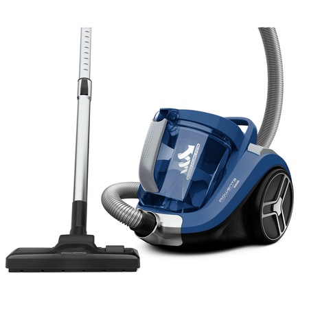 Aspirator fara sac ROWENTA Compact Power XXL RO4881EA, 550W, Clasa A+, Effitech, 2.5L, 8.8m, Home&Car, perie Easybrush, albastru