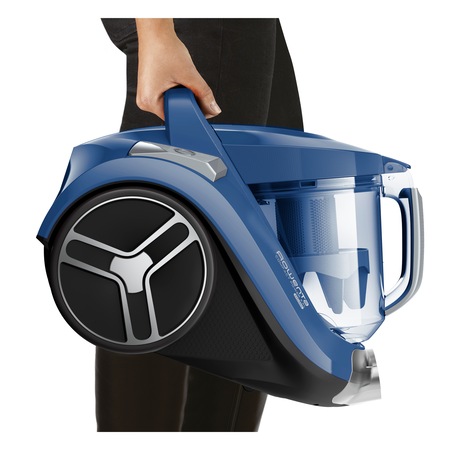 Aspirator fara sac ROWENTA Compact Power XXL RO4881EA, 550W, Clasa A+, Effitech, 2.5L, 8.8m, Home&Car, perie Easybrush, albastru