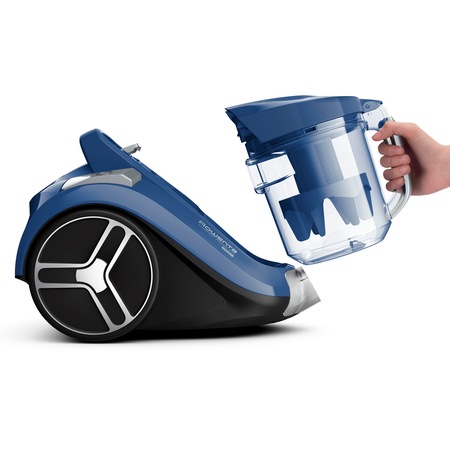 Aspirator fara sac ROWENTA Compact Power XXL RO4881EA, 550W, Clasa A+, Effitech, 2.5L, 8.8m, Home&Car, perie Easybrush, albastru