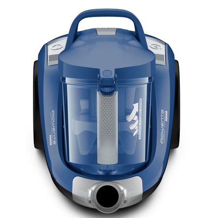Aspirator fara sac ROWENTA Compact Power XXL RO4881EA, 550W, Clasa A+, Effitech, 2.5L, 8.8m, Home&Car, perie Easybrush, albastru