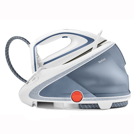 Statie de calcat de înalta presiune TEFAL Pro Express Ultimate GV9565E0, 2600W, 7.7 bari, 580g/min, Durilium Airglide Ultra Thin, colector anticalcar, recipient apa detasabil, negru&argintiu