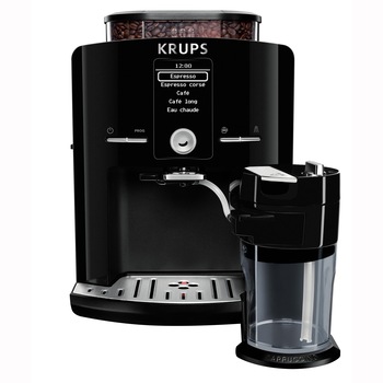 Espressor Automat Krups Latt'Espress EA829810, 1500W, 15 bar, ecran LCD, 260 g, 1.7L