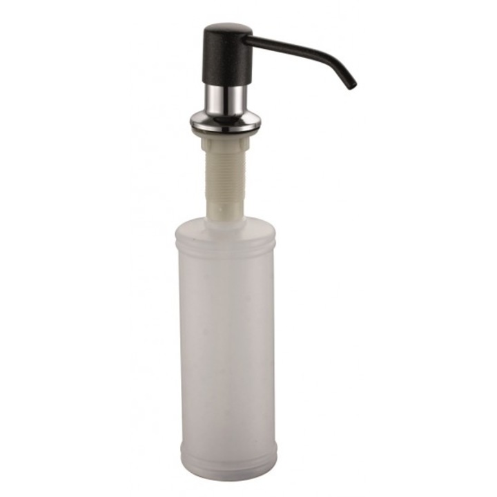 Dozator sapun lichid, InterCeramic, Plastic, Gri