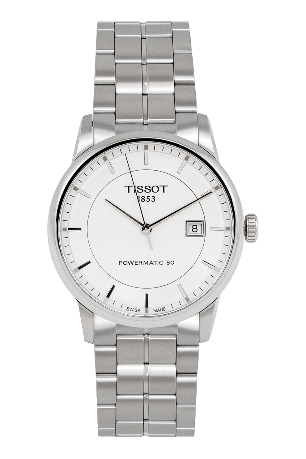 Tissot, Ceas powermatic cu bratara metalica, Argintiu