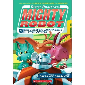 Ricky Ricotta's Mighty Robot vs. the Jurassic Jackrabbits from Jupiter (Book 5) de Dav Pilkey Ricky Ricotta's Mighty Robot vs. the Jurassic Jackrabbits from Jupiter (Book 5) de Dav Pilkey