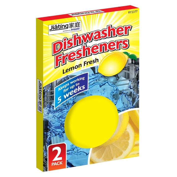 Mosogatógép illatosító 2 db, Citrom, Dishwasher Fresheners Lemon, RY2377