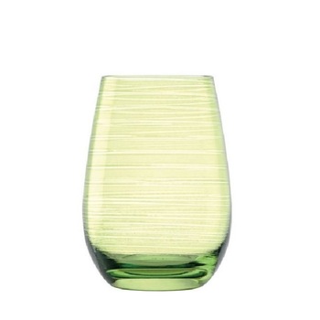 Set 6 pahare, oblic fara picior, culoare Verde, 465 ml, Stolzle Twister Set 6 pahare, oblic fara picior, culoare Verde, 465 ml, Stolzle Twister