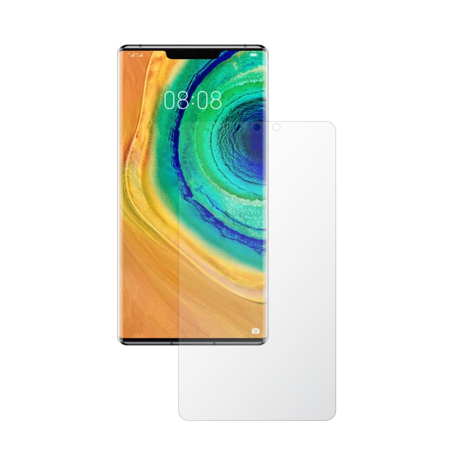 Set 2X Folie Protectie Ecran Invisible Skinz HD pentru Huawei Mate 30 Pro - Folie Siliconica Ultra-Clear cu Acoperire Totala, Adeziva si Flexibila