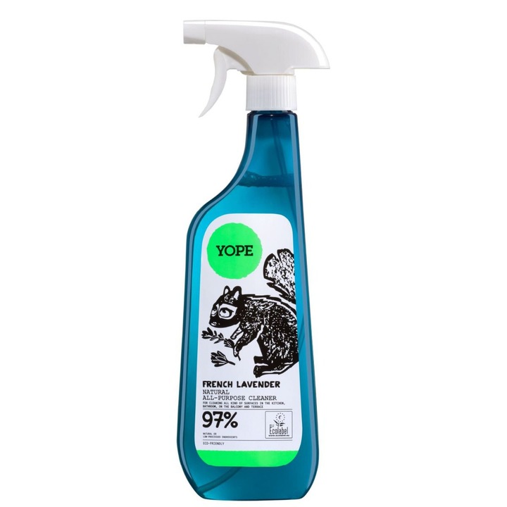 Spray universal de curatare, bio, cu levantica frantuzeasca, Yope, 750 ml