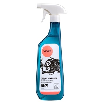 Spray de curatare pentru baie Natural Bathroom Cleaner, biodegradabil, cu levantica frantuzeasca, Yope, 750 ml Spray de curatare pentru baie Natural Bathroom Cleaner, biodegradabil, cu levantica frantuzeasca, Yope, 750 ml