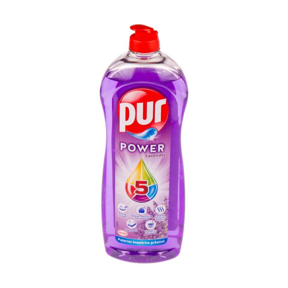 Detergent Lichid PUR Power 5 Lavander, Cantitate 900 ml, Aroma de Lavanda