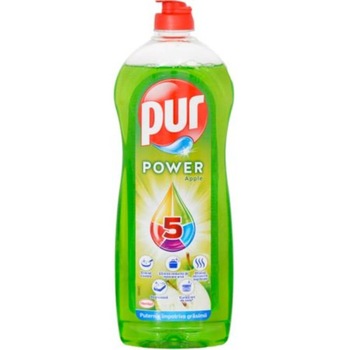 Detergent Lichid PUR Power 5 Apple, Cantitate 900 ml, Aroma de Mere Verzi Detergent Lichid PUR Power 5 Apple, Cantitate 900 ml, Aroma de Mere Verzi