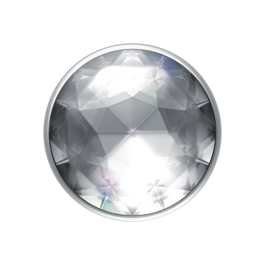 Suport PopSockets universal PopGrip Disco Crystal Silver