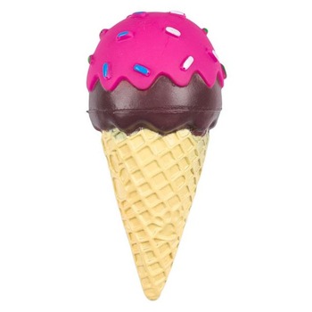 Jucarie pentru caini Felis, Model inghetata, 15 cm, Multicolor Jucarie pentru caini Felis, Model inghetata, 15 cm, Multicolor