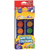 acuarele colourkids semi-uscate 12 culoriset 23 mm cu pensula imagen 36_0_
0