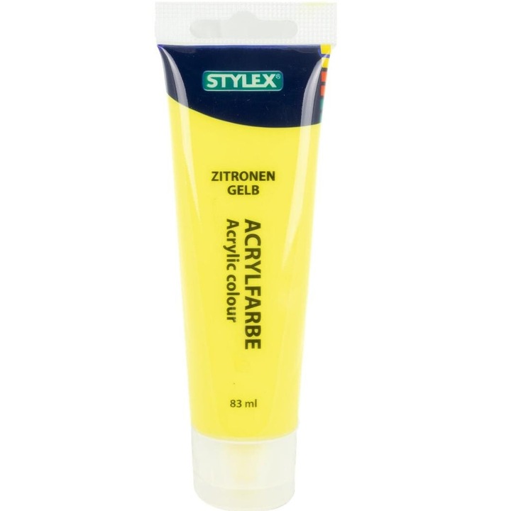 Culoare acrilica 83 ml Stylex galben