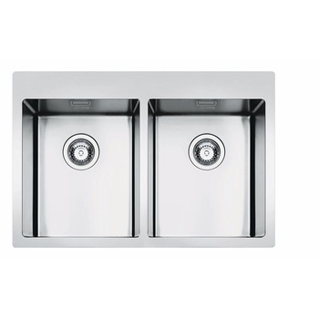 Chiuveta Smeg LFT3434RS, 2 cuve, otel inoxidabil, 79 x 51 cm Chiuveta Smeg LFT3434RS, 2 cuve, otel inoxidabil, 79 x 51 cm