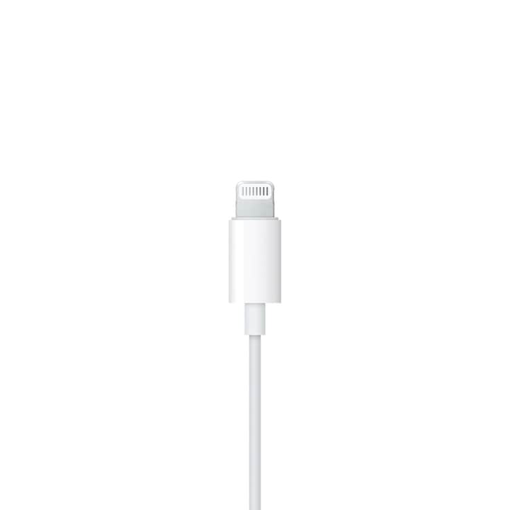 Apple Earpods Lightning csatlakozóval – eredeti fejhallgató hangerőszabályzóval és mikrofonnal iPhone 11, iPhone 11 Pro, iPhone 11 Pro Max, X, XS, XS Max, XR, iPhone 8, iPhone 7 telefonokhoz