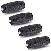Set 4 role pentru calcaie compatibile cu Scholl Velvet Smooth Diamond Express Pedi, E-Cron, Negru