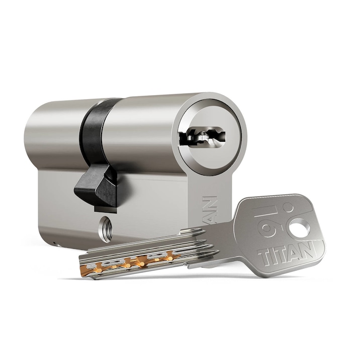 Hengerzárbetét TITAN i6 biztonsági zárbetét ni 31mm-31mm +kódkártya (5db kulcs)