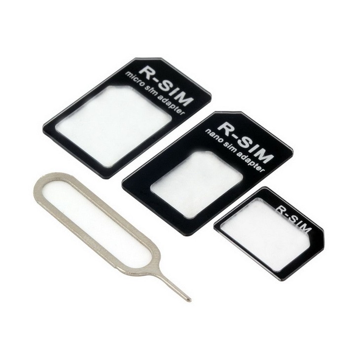 Adaptor Nano SIM All in One 2nd gen pentru Micro SIM, standard SIM