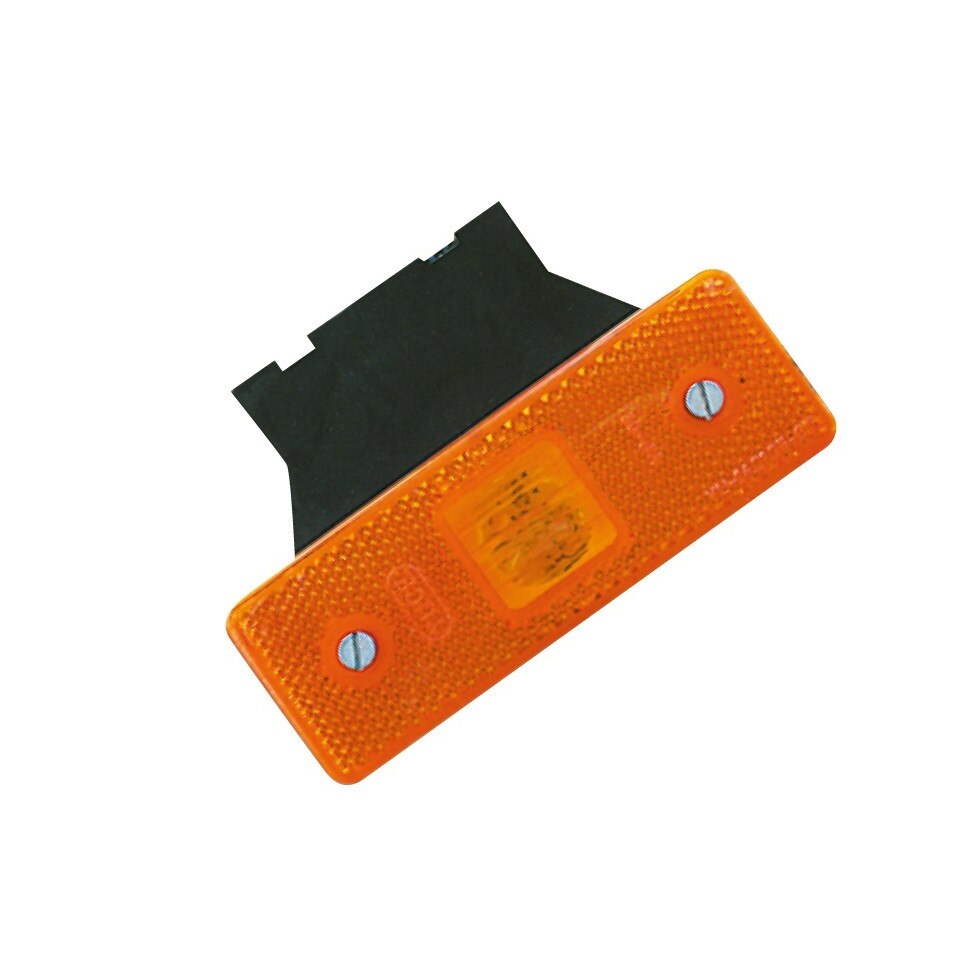 Lampa laterala galbena cu suport 4 LED 12v