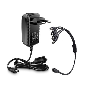 Transformator Alimentator AKU 4 extensii SPLITTER 230V - 12V 2A, Sursa in comutatie stabilizata pentru Camere de Supraveghere, Banda led si Produse Electronice, AK3007EX Transformator Alimentator AKU 4 extensii SPLITTER 230V - 12V 2A, Sursa in comutatie stabilizata pentru Camere de Supraveghere, Banda led si Produse Electronice, AK3007EX