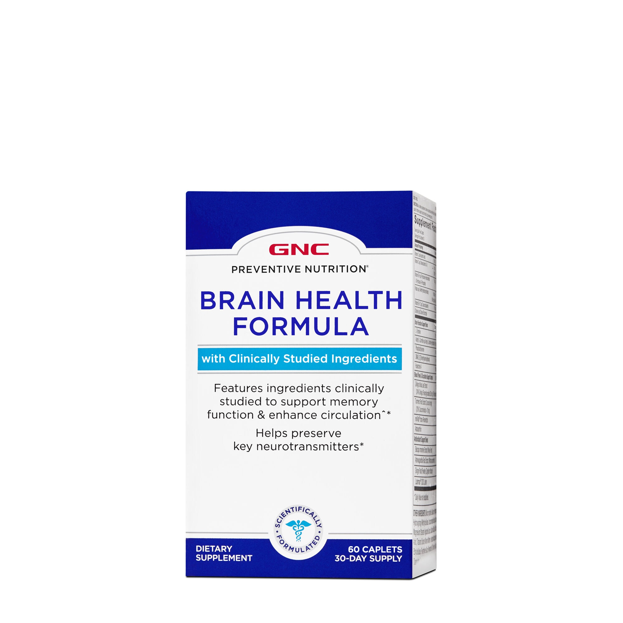 Formula Pentru Sanatatea Sistemului Nervos, GNC Preventive Nutrition Brain Health, 60 tablete
