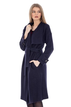 Trench bleumarin de dama, ROH, din lana, 42 Trench bleumarin de dama, ROH, din lana, 42