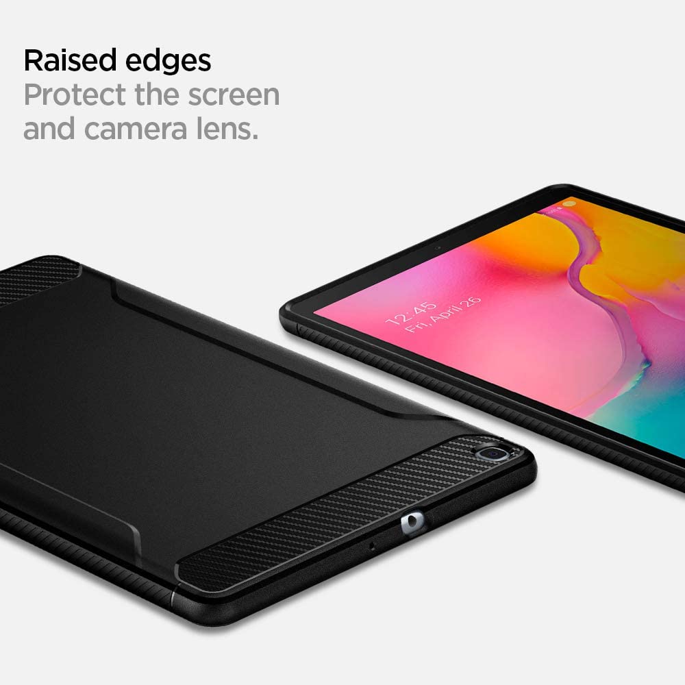 Carcasa Spigen Rugged Armor compatibila cu Samsung Galaxy Tab A 10.1 inch (2019) Black