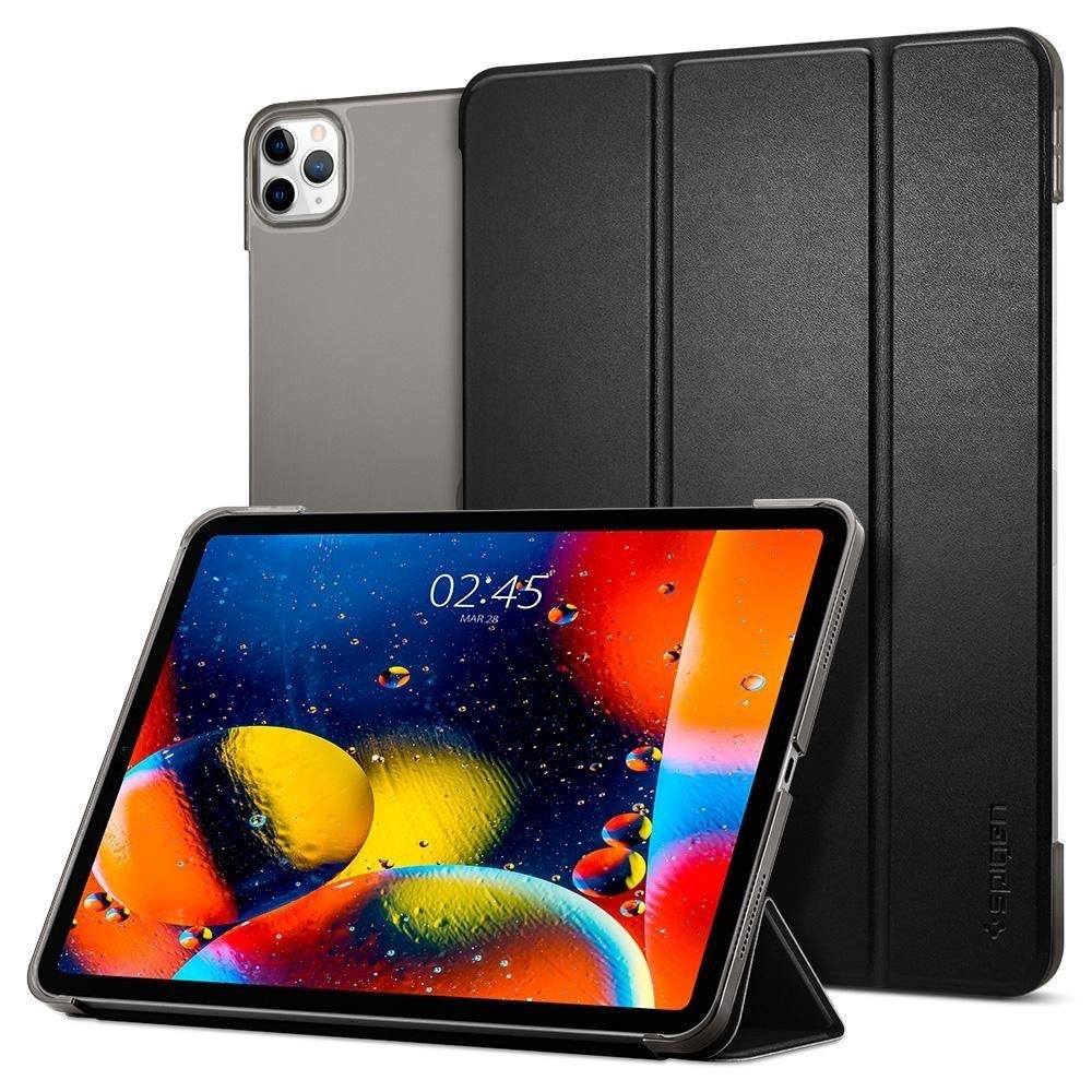Husa de Protectie Spigen Smart Fold pentru Apple iPad Pro 11" 2020 / 2018, Functie Smart Sleep, Negru