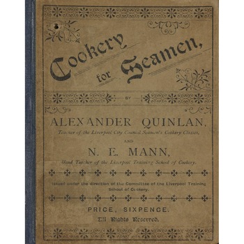 Cookery for Seamen de Alexander Quinlan Cookery for Seamen de Alexander Quinlan