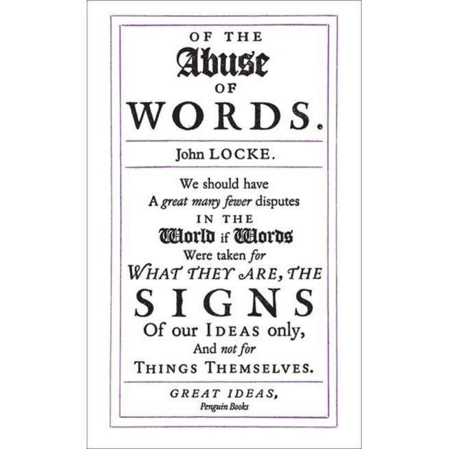 Of the Abuse of Words de John Locke