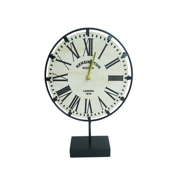 Ceas decorativ, Kensington Station London, negru/crem, 33 cm Ceas decorativ, Kensington Station London, negru/crem, 33 cm