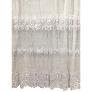 Perdea alba 300x245cm, brodata, cu rejansa by Liz Line - RD1343 Perdea alba 300x245cm, brodata, cu rejansa by Liz Line - RD1343