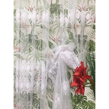 Perdea alba 600x245 cm brodata, cu rejansa by Liz Line - RD1346 Perdea alba 600x245 cm brodata, cu rejansa by Liz Line - RD1346