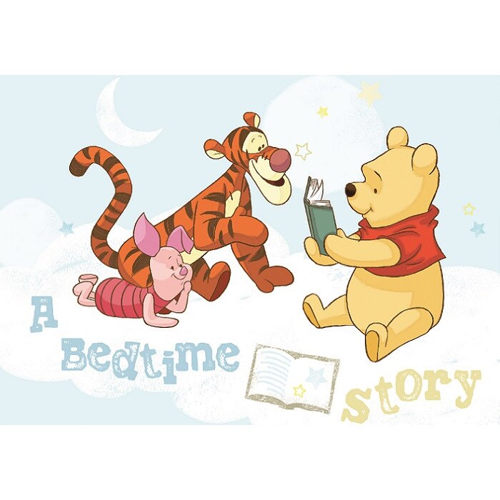 Fototapet copii cu Winnie the pooh, hartie, semilavabil, pe suport de hartie, cu adeziv inclus Dimensiune 254cm x 184cm 314P4