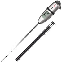 Termometru pentru mancare ThermoPro TP-02S Pro, citire 4 secunde, sonda inox, acuratete 0.9 grade, gama profesionala, argintiu