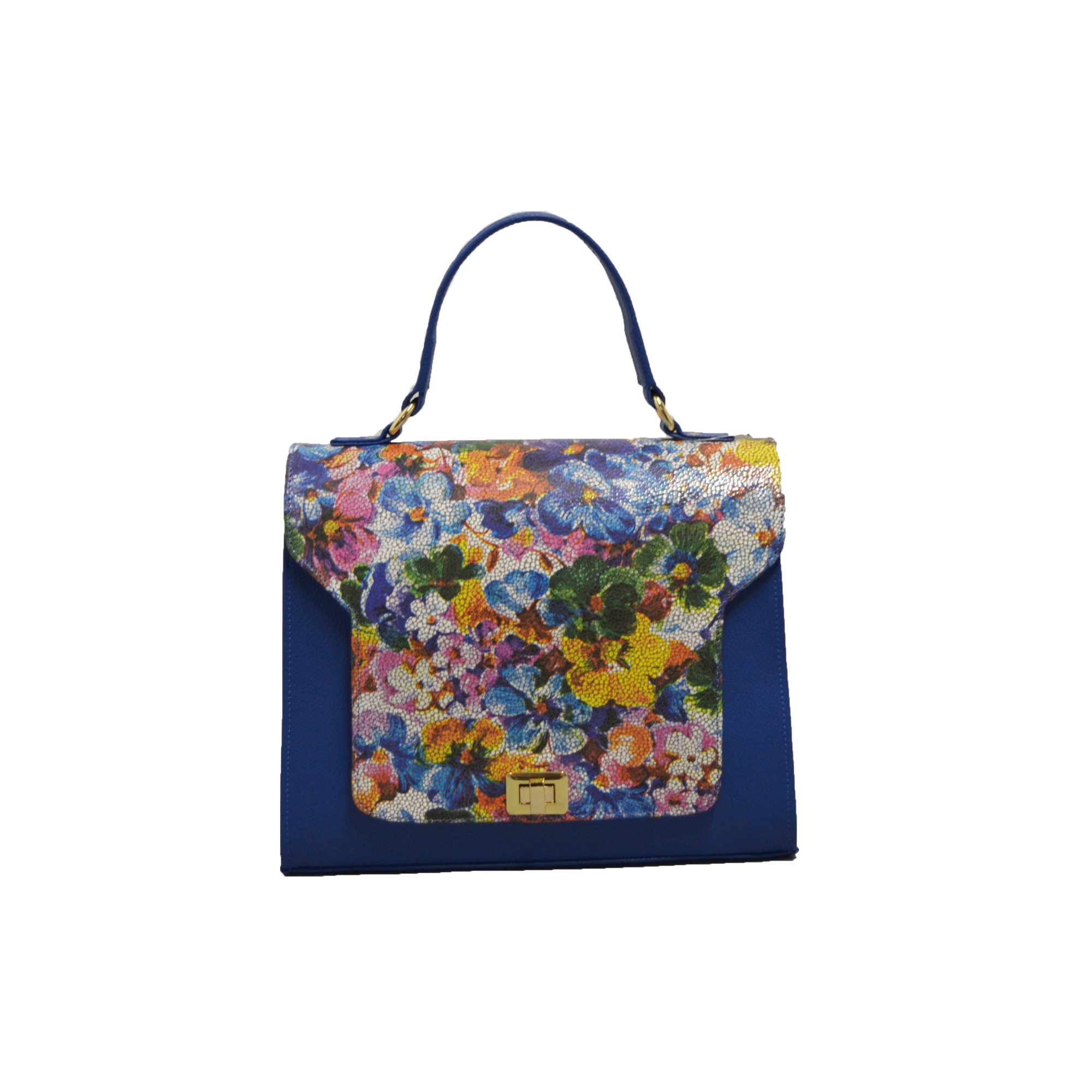 Geanta dama,Zea,piele naturala,blue (18122)