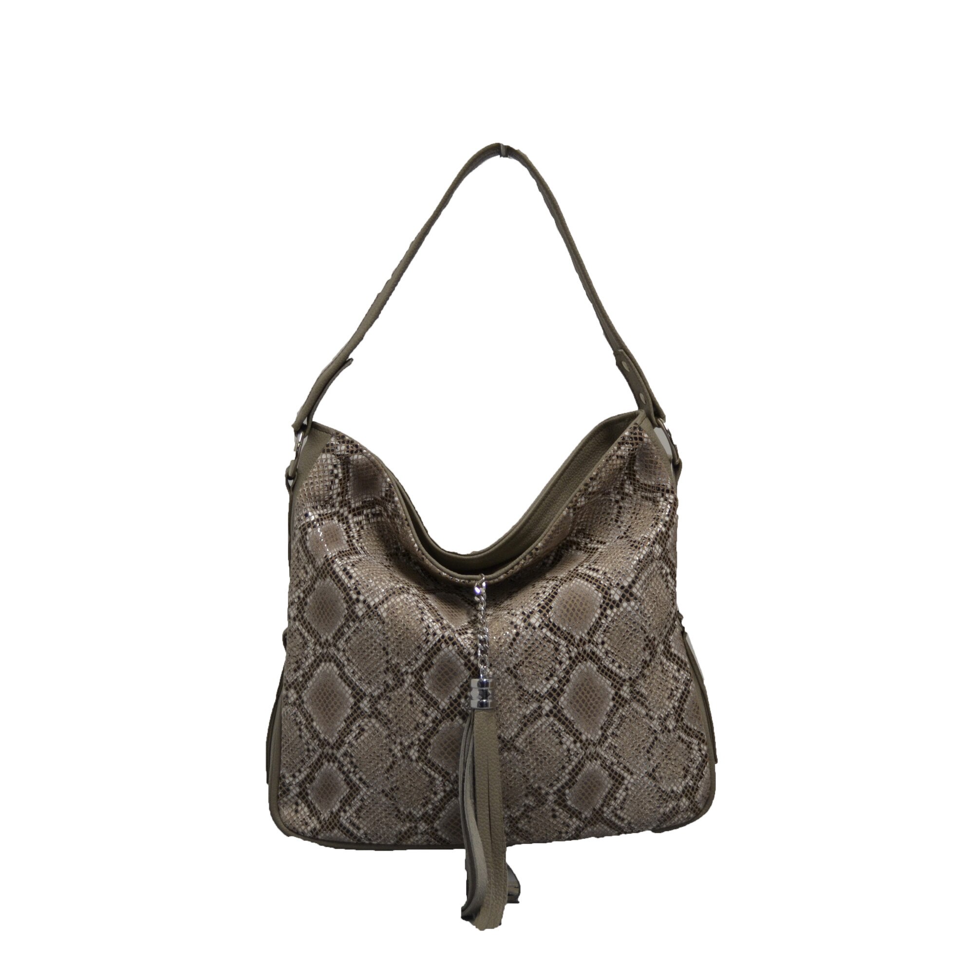 Geanta dama,Zea,piele naturala,grej (17822)