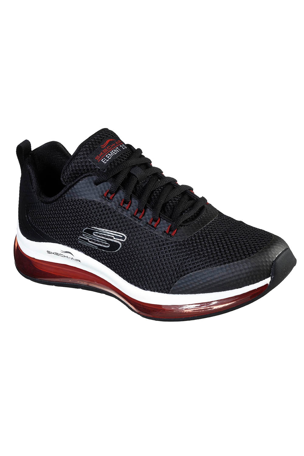 Pantofi barbati, Skechers, Skech-Air Element 2-Lomarc, negru-rosu, 39