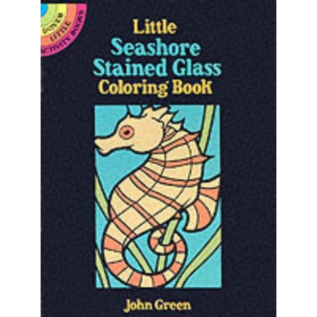 Little Seashore Stained Glass Coloring Book de John Green