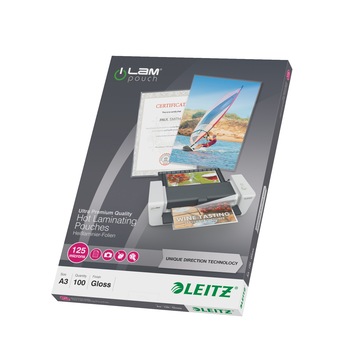 Folie laminare la cald cu UDT, A3, 125 mic, 100 buc/set Folie laminare la cald cu UDT, A3, 125 mic, 100 buc/set