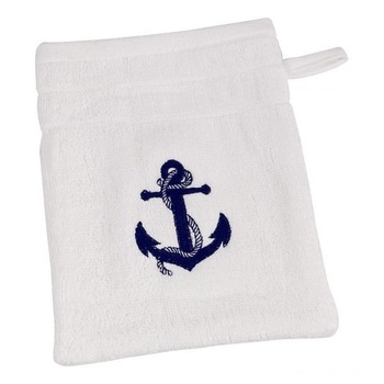 Manusa baie Sea Club, 100% bumbac,alb, 600 GSM,16x21cm Manusa baie Sea Club, 100% bumbac,alb, 600 GSM,16x21cm