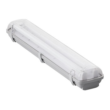 Corp de iluminat liniar pentru tub fluorescent , 2x18W , 60 cm , Alb , Rece, IP65 Corp de iluminat liniar pentru tub fluorescent , 2x18W , 60 cm , Alb , Rece, IP65