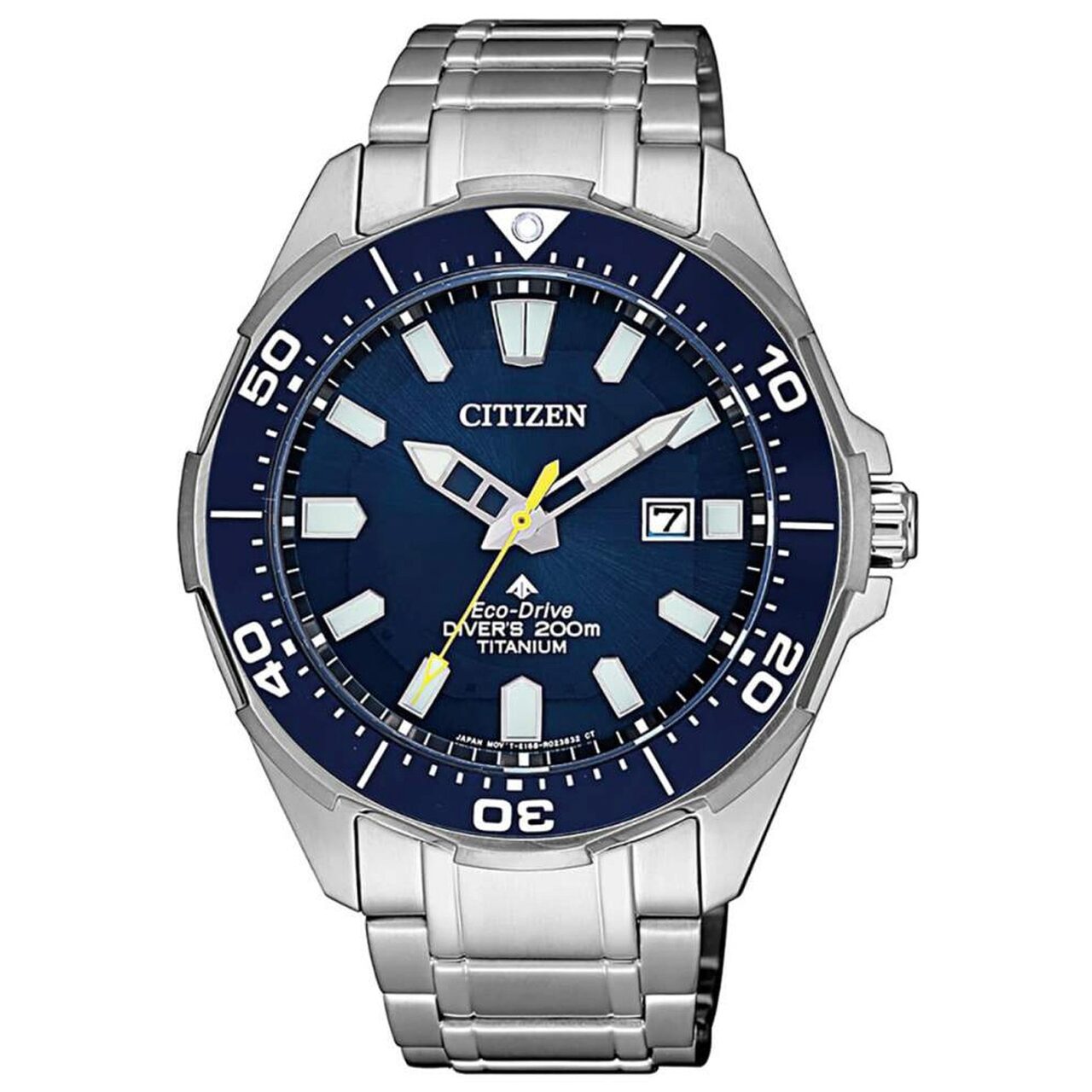 Ceas barbatesc Citizen BN0201-88L Eco-Drive, 44mm, 20ATM, Argintiu